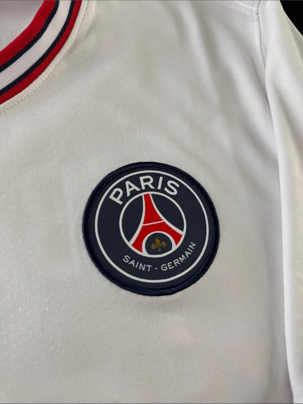 Paris Saint-Germain (PSG) #7 Kylian Mbappe 2021-22 Jordan Fourth Away Jersey